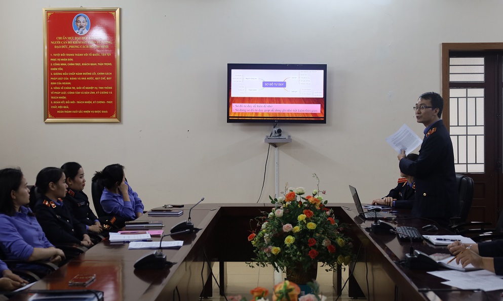 Đoàn Viện Kiểm sát nhân dân tỉnh Thanh Hóa tổ chức sinh hoạt chuyên đề “Xây dựng sơ đồ tư duy Xmind và ứng dụng trong công tác kiểm sát”.