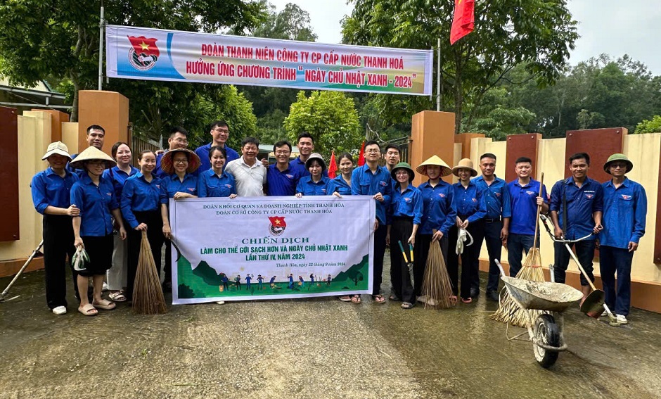 Đoàn Khối sôi nổi hưởng ứng Chiến dịch làm cho thế giới sạch hơn và Ngày Chủ nhật xanh lần thứ IV năm 2024